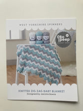 Load image into Gallery viewer, WYS Knitted Zig Zag Baby Blanket Pattern