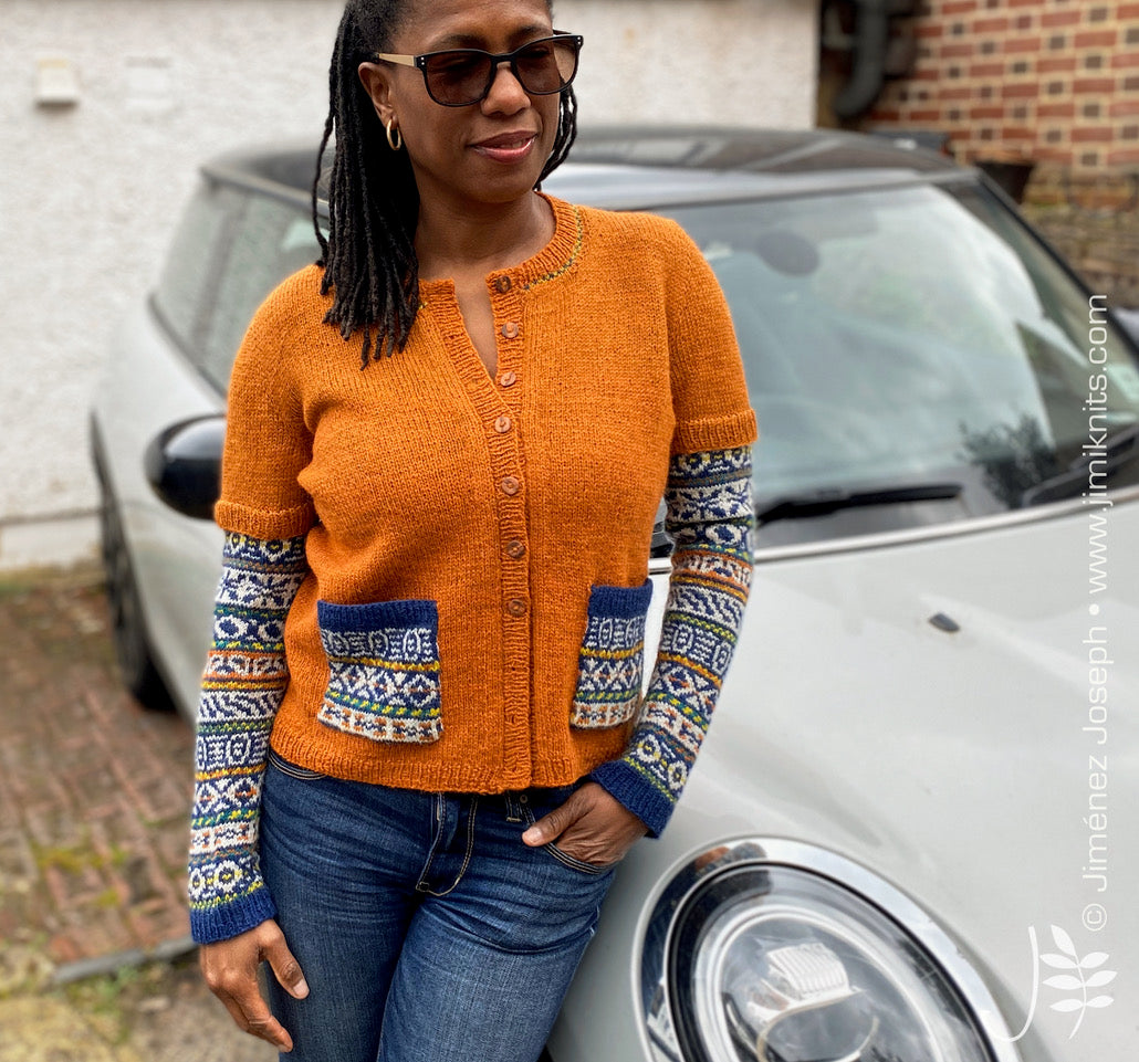 Yarn Bundles Kit for Maxine the Mini Cardigan by Jimenez Joseph