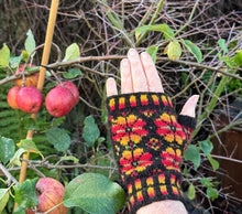 Load image into Gallery viewer, Sunflower Fingerless Mitts Kit - by Rachael Sterrett