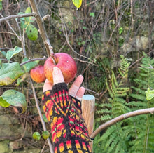 Load image into Gallery viewer, Sunflower Fingerless Mitts Kit - by Rachael Sterrett