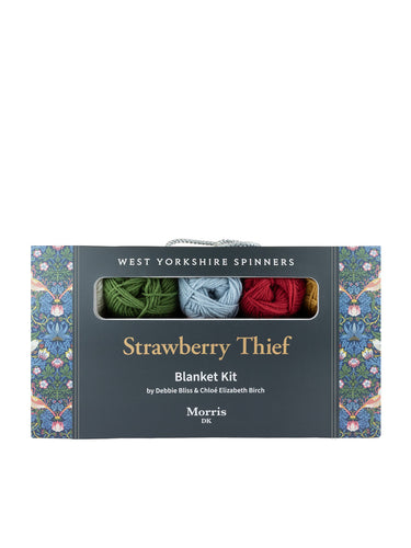 WYS Strawberry Thief Blanket Kit in Morris DK