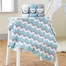 Load image into Gallery viewer, WYS Knitted Zig Zag Baby Blanket Pattern