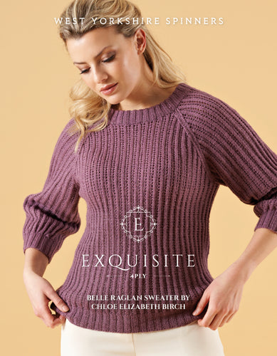 WYS Belle Raglan Sweater Pattern for Exquisite 4 ply