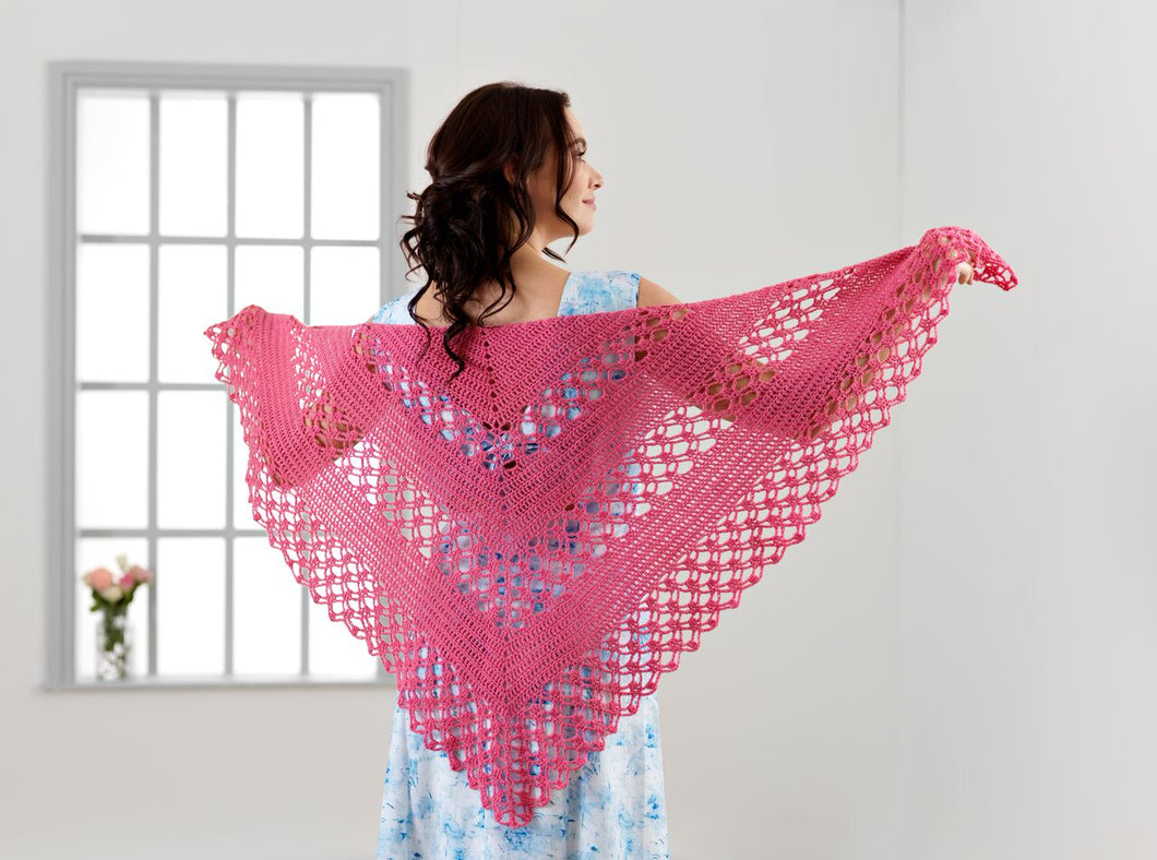 WYS - The Florist Collection - 'Florabelle' Crochet Shawl