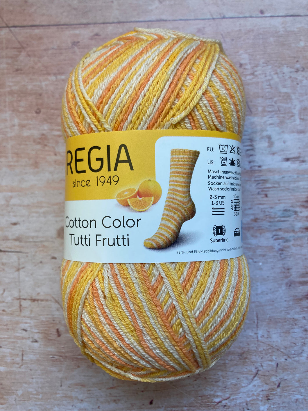 Regia Cotton Sock Yarn 4 ply