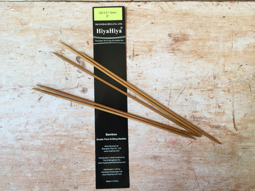 Hiya Hiya Bamboo DPN (double pointed needles)