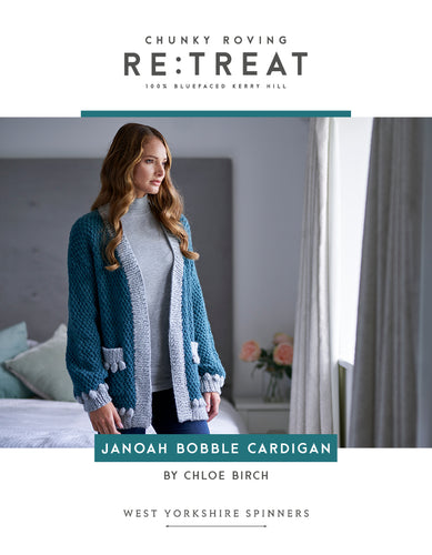 WYS Janoah Cardigan Pattern for Retreat Yarn